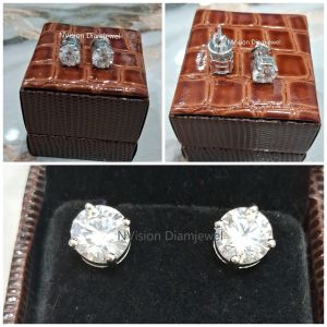 luxury lab diamond delight solitaire studs