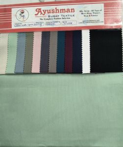 cotton code lycra shirting fabric