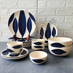 Fancy Patram Hand Painted Ceramic Dinner Set