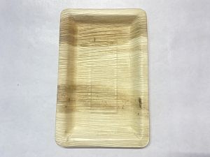 Palm Leaf Rectangular Plate