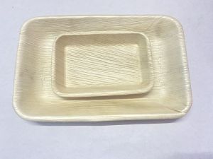 Palm Leaf Rectangular Tray