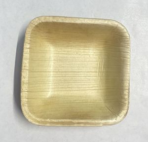 Square Deep Palm Leaf Plate