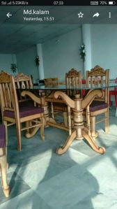 Teak Wood Dining Table Set