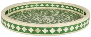 BONE INLAY SERVING TRAY