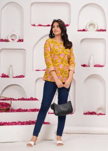 Bagru hand block printed tunic tops