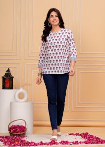 Bagru hand block printed tunic tops