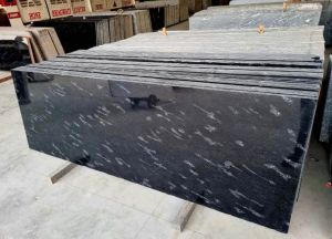Fish Black Granite Slab