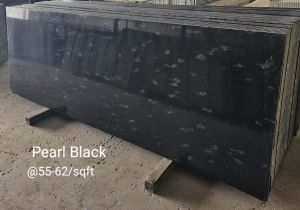 Black Pearl Lapotra Granite Slab