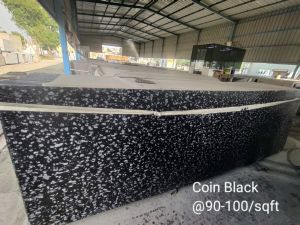 Coin Black Granite Slab