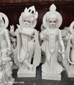 Marble Radha Krishna Statue