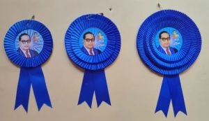 Baba Bhim Rao Ambedkar Satin Ribbon Badge