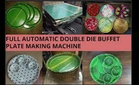 Double Die Paper Plate Making Machine