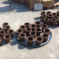 Semi Automatic Cow Dung Pot Making Machine