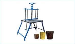Semi Automatic Cow Dung Pot Making Machine