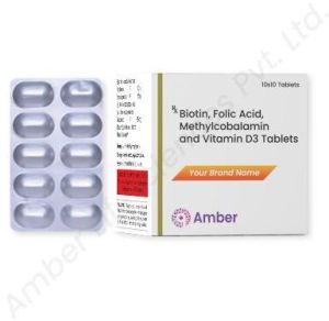 Biotin + Folic Acid + Methylcobalamin + Vitamins D3