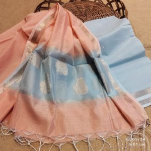 Beautiful Kel Border Maheshwari Handloom Dupatta