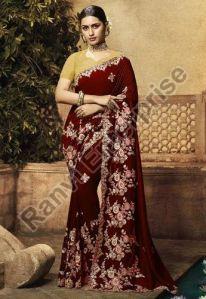 Ladies Festival Wear Georgette Saree