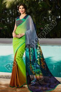 Ladies Printed Georgette Saree