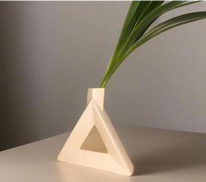 Ceramic Triangle Flower Vase