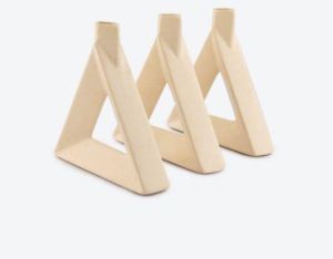 Ceramic Triangle Flower Vase