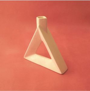Ceramic Triangle Flower Vase