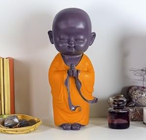 Ceramic Worship Monk statue