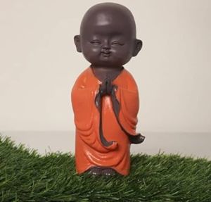Ceramic Worship Monk statue