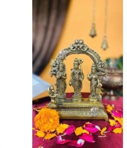 Beautiful Brass Ram Darbar Idol