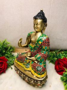 Brilliant Buddha Brass Sculpture