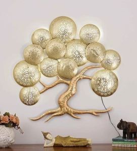 Metal Tree Wall Decor With LED Light