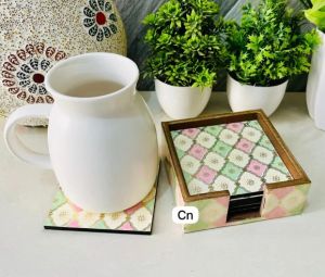 Stylish Wood Coaster Set for Home Decor