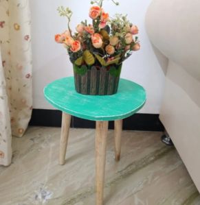 Three Legged Side Table for Living Room Corner