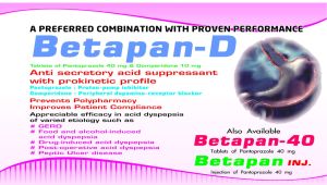Pantaprazole 40 Mg &AMP; Domperidone 10 Mg Tablets