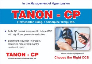 Telmisartan 40 Mg and Clindipine 10 Mg Tablets