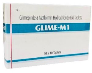 Glimipride 1 Mg and Metformin 500 Mg Tablets