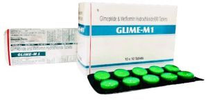 Glimipride 1 Mg and Metformin 500 Mg Tablets