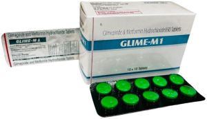 Glimipride 1 Mg and Metformin 500 Mg Tablets