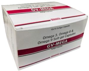 Omega 3. Omega 6 and Omega 9 Soft Gel Capsules