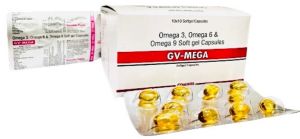 Omega 3. Omega 6 and Omega 9 Soft Gel Capsules