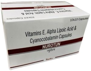 Vitamin E, Alpha Lipoic Acid, Cyanocobalamin