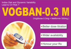 Voglibose 0.3 Mg and Metformin HCL 500 Mg Tablets