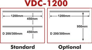 VDC–1200 Heavy Duty Vertical Double Chamber Vacuum Packing Machine