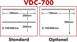 VDC–700 Heavy Duty Vertical Double Chamber Vacuum Packing Machine