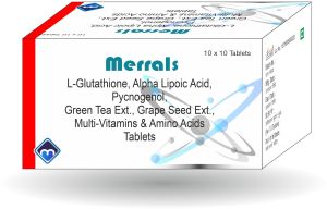 L-Glutathione, Alpha Lipoic Acid, Green Tea Extract, Grape Seed, Vitamins &AMP; Amino Acids Tablets
