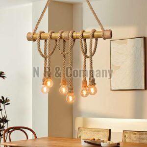 Bamboo Pendant Lighting Lamp