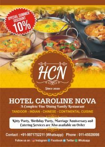 Menu Cards Printing Services