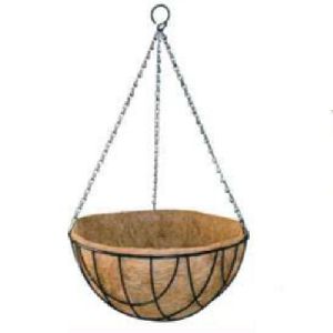 10 Inch Hanging Basket Black