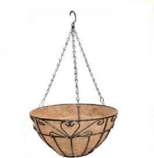 12 Inch Heart Design Hanging Basket