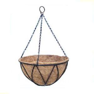 12 Inch Lotus Design Hanging Basket