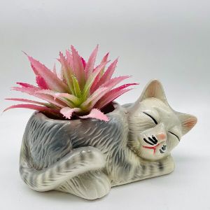 Cat Ceramic Planter